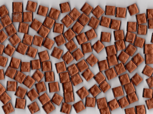 Copper Ripple Foil Glass 10