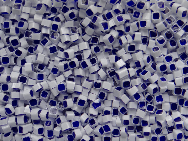 V17 White Cobalt Square 5-6mm