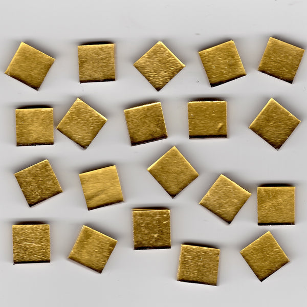 20pcs 10mm Smooth Gold Smalti 10.202P