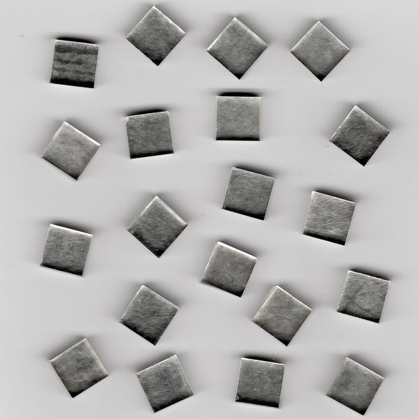 20pcs 10mm Smooth White Gold Smalti 10.204P