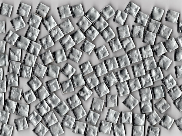 Silver Ripple Foil Glass 10