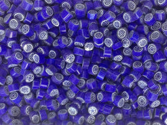U53 Cobalt/White Flower 8-10mm