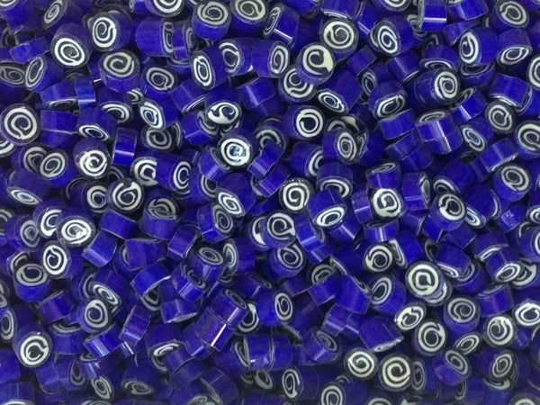 U69 Cobalt/White Spiral 8-10mm