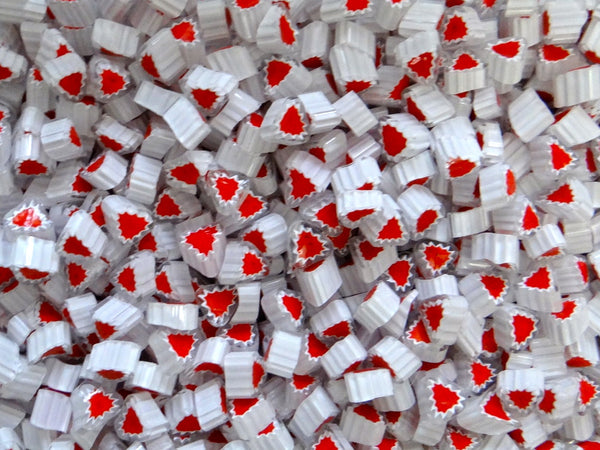 V25 White/Clear/Red Triangle 8-10mm