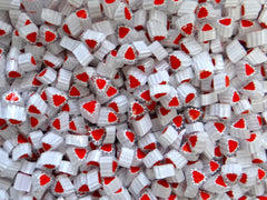 V25 White/Clear/Red Triangle 8-10mm