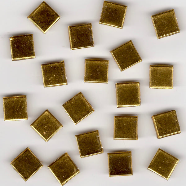 20pcs 10mm Smooth Gold Tile 10.302 BIS
