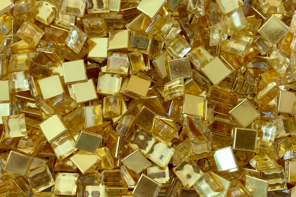 20pcs 10mm Smooth Gold Tile 10.302 BIS